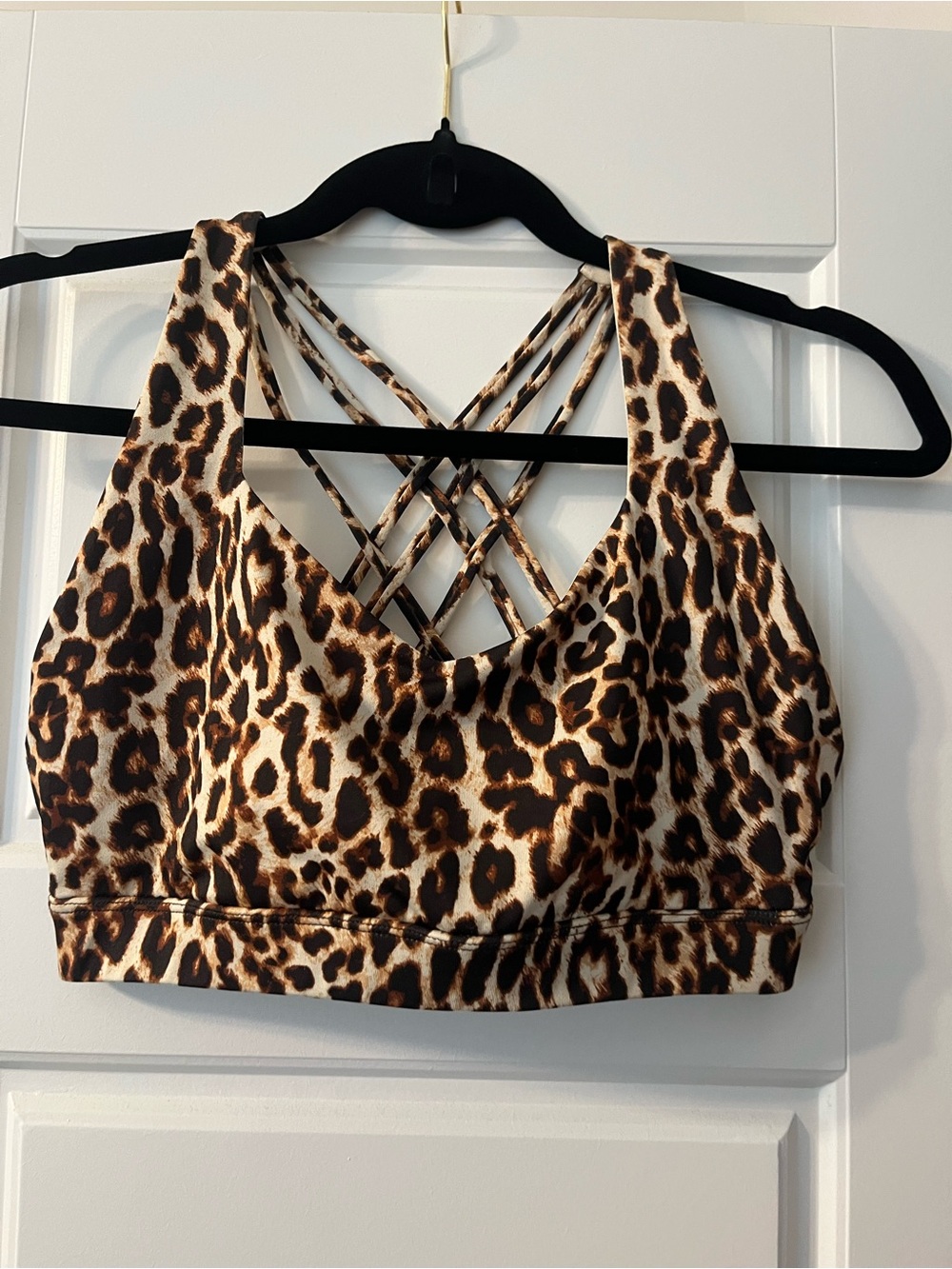 Forever 21 leopard print sports bra